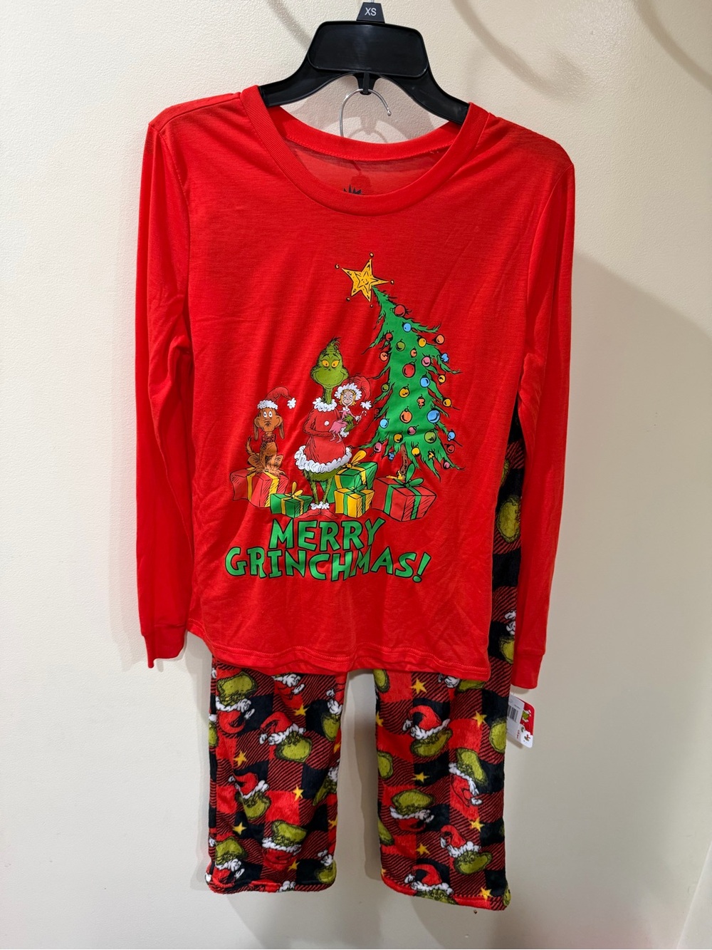 Woman’s Red Merry Grinchmas Pajama Set